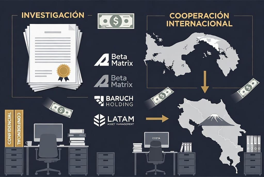 investigación de Panamá contra empresario costarricense Leonel Baruch
caso BCT Bank y presunta evasión fiscal internacional
transferencias millonarias bajo investigación en Panamá
autoridades panameñas investigan movimientos financieros de empresario costarricense
cooperación judicial entre Costa Rica y Panamá por caso fiscal
